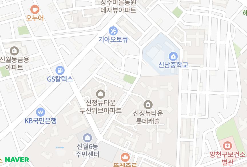 서울특별시 양천구 신월동 삼구 위치·실거래 시세 지도
