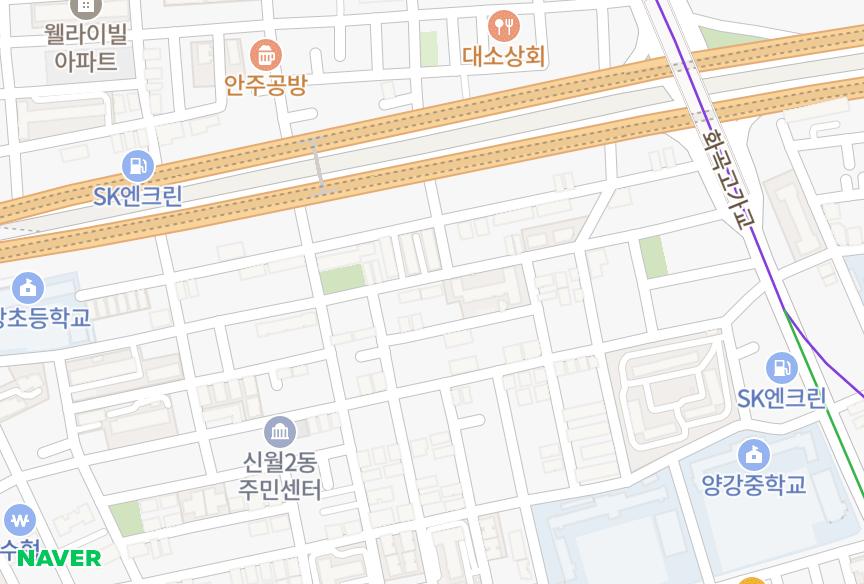 서울특별시 양천구 신월동 한우리 위치·실거래 시세 지도