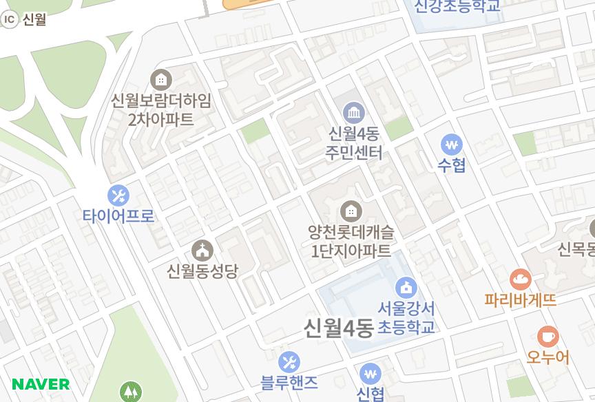 서울특별시 양천구 신월동 타워빌 위치·실거래 시세 지도