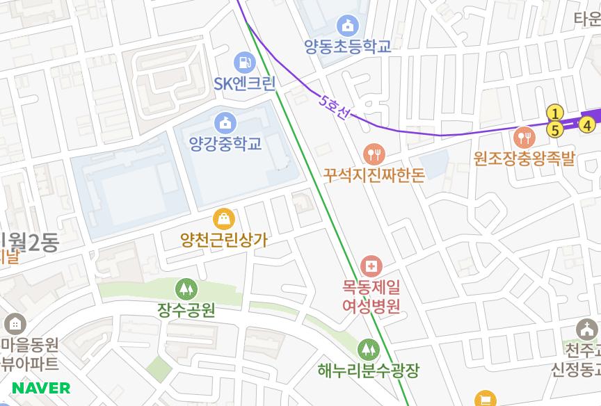 서울특별시 양천구 신월동 리슈리안 위치·실거래 시세 지도