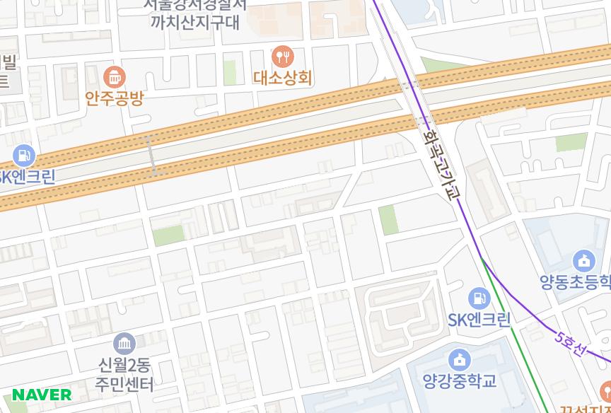 서울특별시 양천구 신월동 보람 위치·실거래 시세 지도