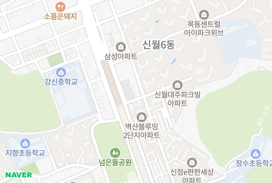 서울특별시 양천구 신월동 삼동5차 위치·실거래 시세 지도