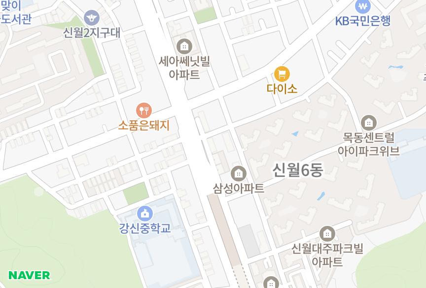 서울특별시 양천구 신월동 조광 위치·실거래 시세 지도