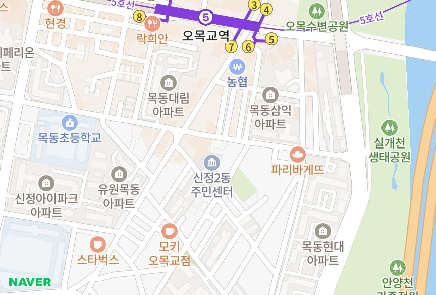서울특별시 양천구 신정동 목동그린빌라트 위치·실거래 시세 지도