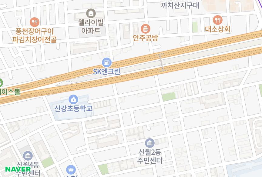 서울특별시 양천구 신월동 중흥 위치·실거래 시세 지도