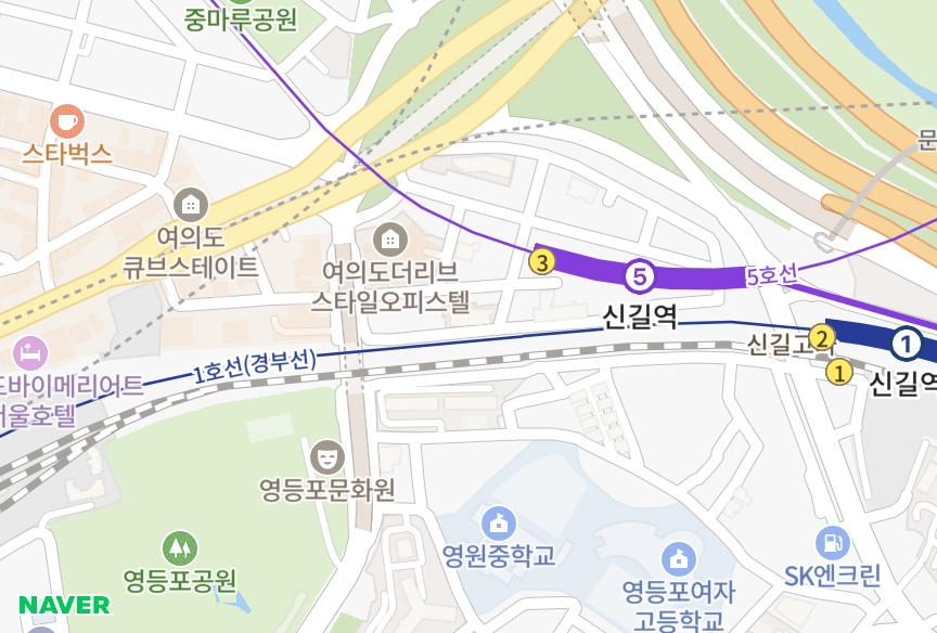 서울특별시 영등포구 영등포동1가 헤렌어반 위치·실거래 시세 지도