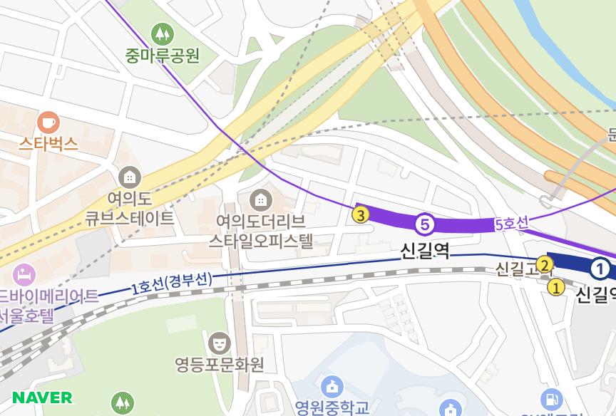 서울특별시 영등포구 영등포동1가 스테이72여의도 위치·실거래 시세 지도