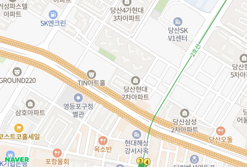 서울특별시 영등포구 당산동4가 현대 위치·실거래 시세 지도