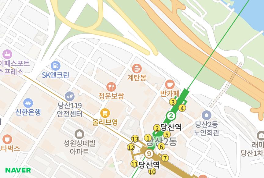 서울특별시 영등포구 당산동6가 유탑유블레스2차 위치·실거래 시세 지도