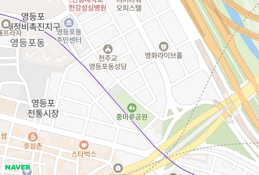 서울특별시 영등포구 영등포동2가 이지리움S 위치·실거래 시세 지도