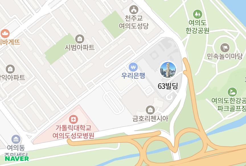 서울특별시 영등포구 여의도동 리버타워 위치·실거래 시세 지도