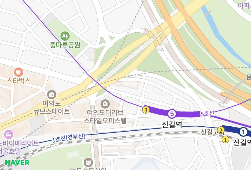 서울특별시 영등포구 영등포동1가 여의도이튼브라운 위치·실거래 시세 지도