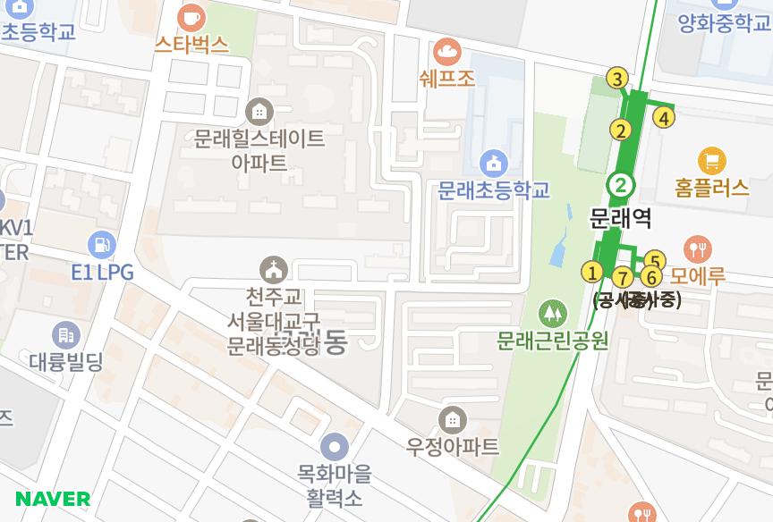 서울특별시 영등포구 문래동3가 문래동동원데자뷰 위치·실거래 시세 지도