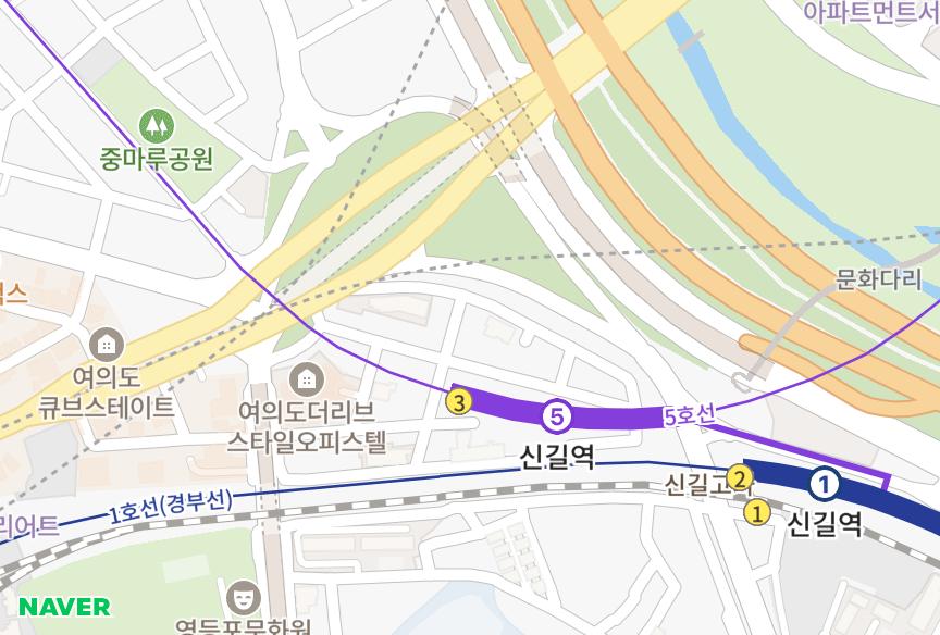 서울특별시 영등포구 영등포동1가 여의도의아침 위치·실거래 시세 지도
