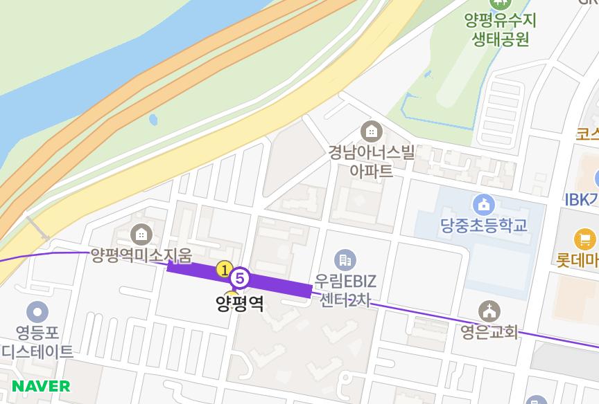 서울특별시 영등포구 양평동3가 양평동1차태승훼미리 위치·실거래 시세 지도