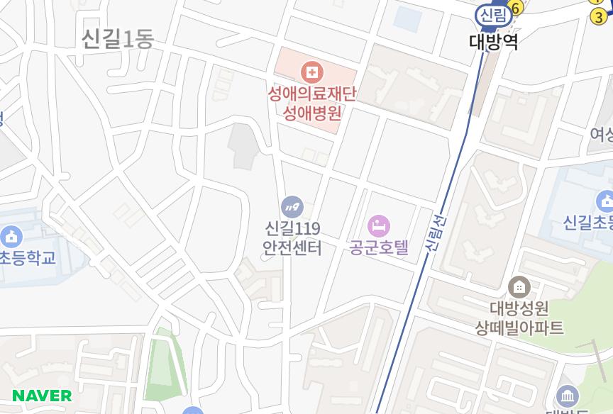 서울특별시 영등포구 신길동 한양 위치·실거래 시세 지도