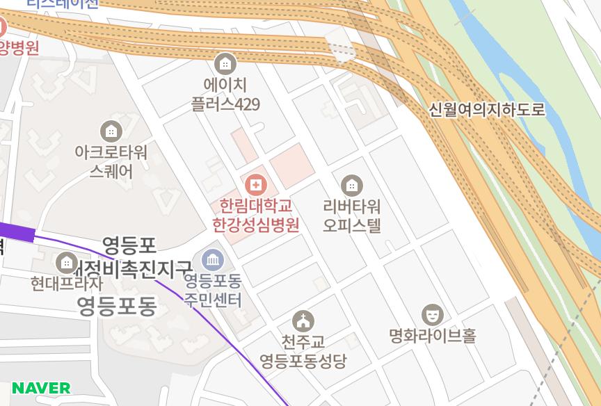 서울특별시 영등포구 영등포동2가 경동미르웰여의도 위치·실거래 시세 지도