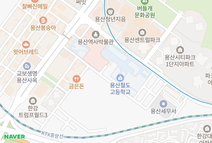 서울특별시 용산구 한강로3가 시티하우스용산 위치·실거래 시세 지도