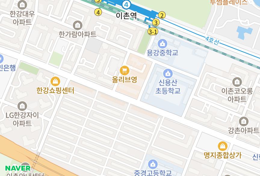서울특별시 용산구 이촌동 로얄맨숀 위치·실거래 시세 지도