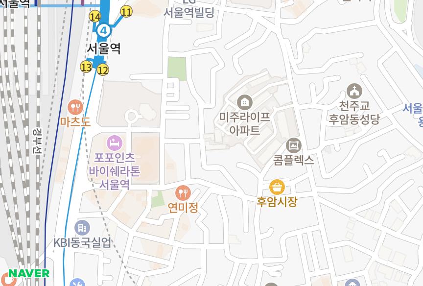 서울특별시 용산구 동자동 동자 위치·실거래 시세 지도