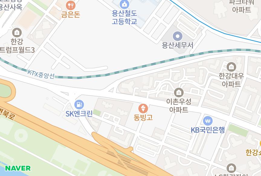서울특별시 용산구 이촌동 이촌두산위브트레지움 위치·실거래 시세 지도