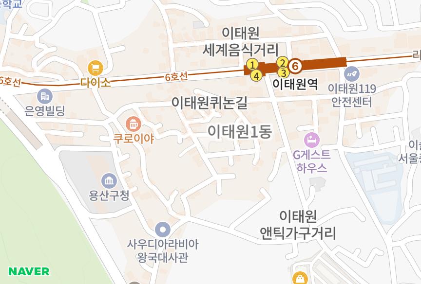 서울특별시 용산구 이태원동 이태원이테크빌 위치·실거래 시세 지도