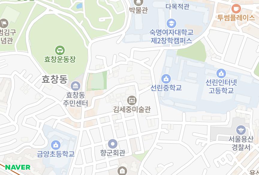 서울특별시 용산구 효창동 세인트힐 위치·실거래 시세 지도