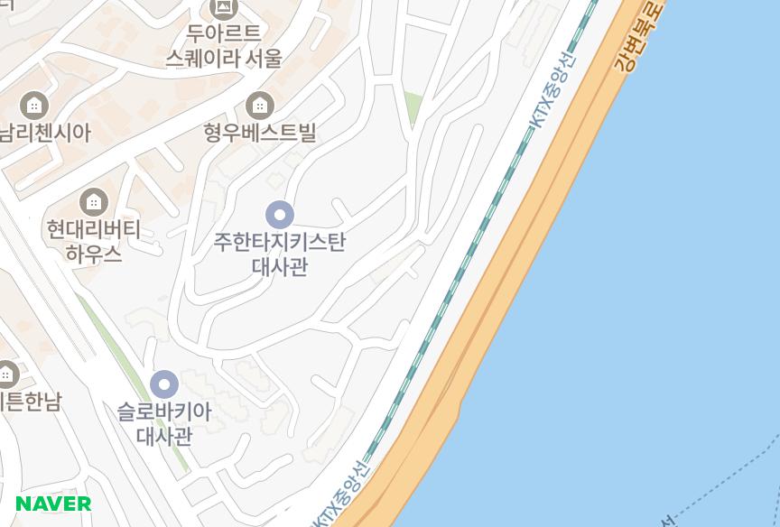 서울특별시 용산구 한남동 효성빌리지 위치·실거래 시세 지도