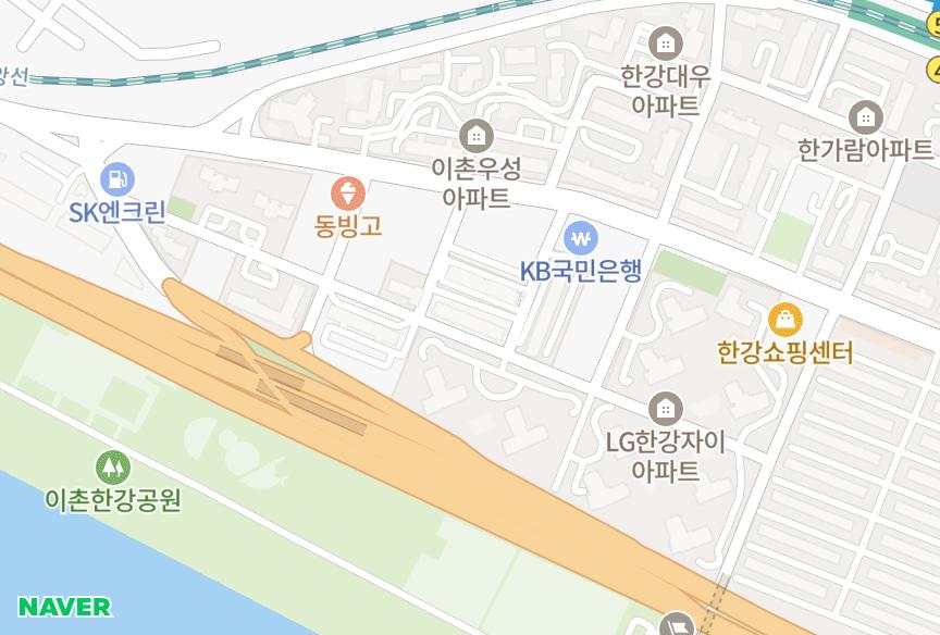 서울특별시 용산구 이촌동 보람더하임 위치·실거래 시세 지도