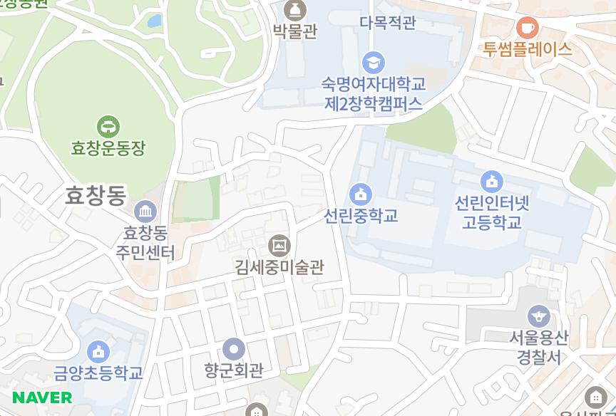 서울특별시 용산구 효창동 태원팰리스 위치·실거래 시세 지도