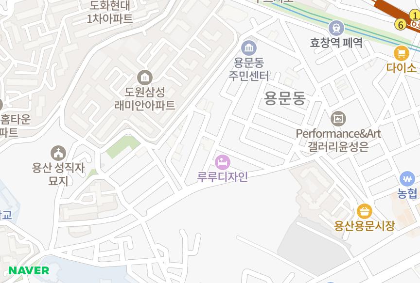 서울특별시 용산구 용문동 삼성하이츠 위치·실거래 시세 지도