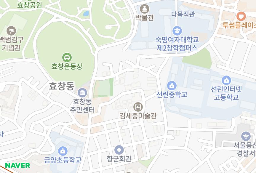 서울특별시 용산구 청파동3가 베르체 위치·실거래 시세 지도