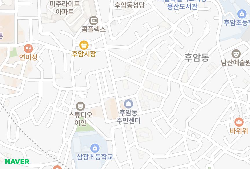 서울특별시 용산구 후암동 후암 위치·실거래 시세 지도