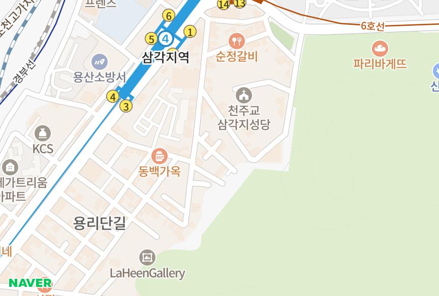 서울특별시 용산구 한강로1가 센트럴파크 위치·실거래 시세 지도