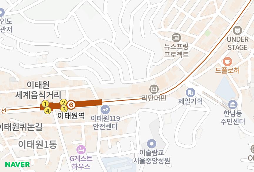 서울특별시 용산구 이태원동 메이 위치·실거래 시세 지도