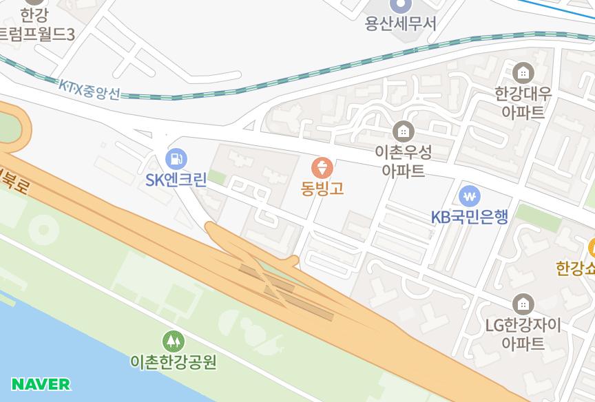 서울특별시 용산구 이촌동 정우 위치·실거래 시세 지도