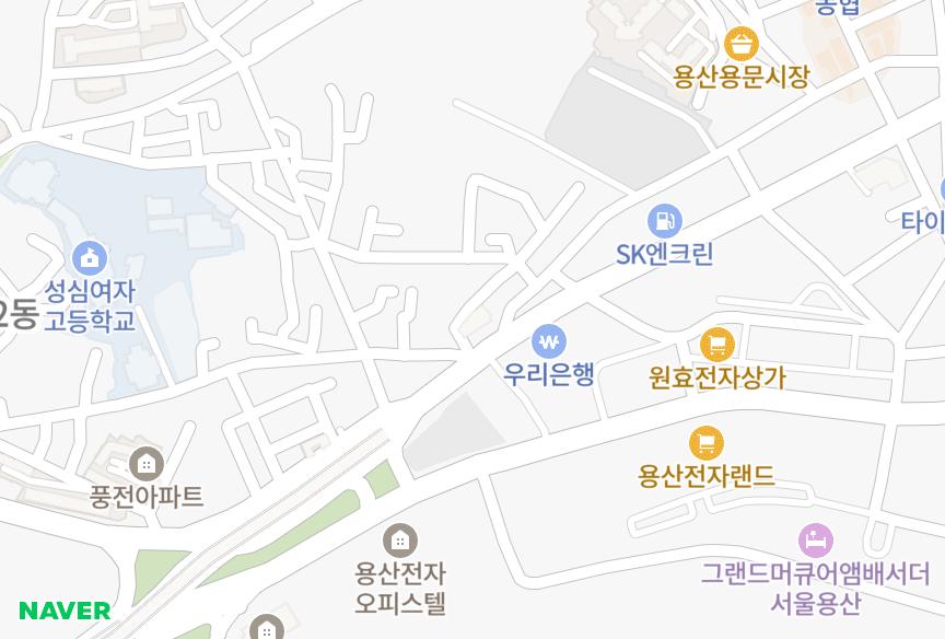 서울특별시 용산구 원효로3가 금성 위치·실거래 시세 지도