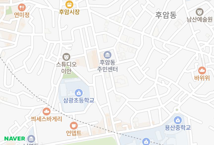 서울특별시 용산구 후암동 행남그랜드 위치·실거래 시세 지도