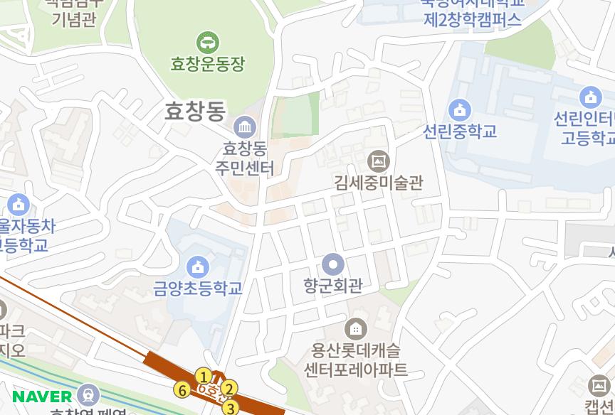 서울특별시 용산구 효창동 효창효창팰리스2차 위치·실거래 시세 지도
