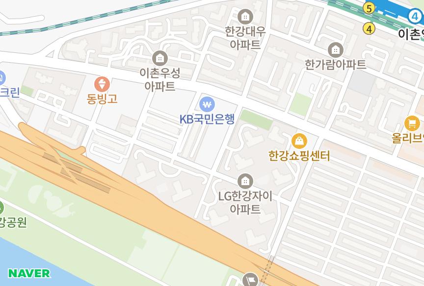 서울특별시 용산구 이촌동 노들맨션 위치·실거래 시세 지도