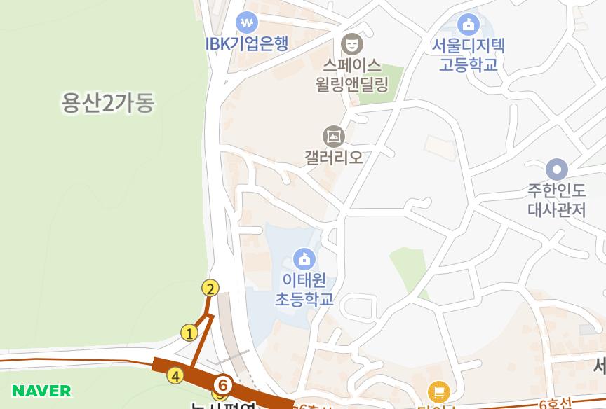 서울특별시 용산구 이태원동 퍼시픽맨션골드 위치·실거래 시세 지도