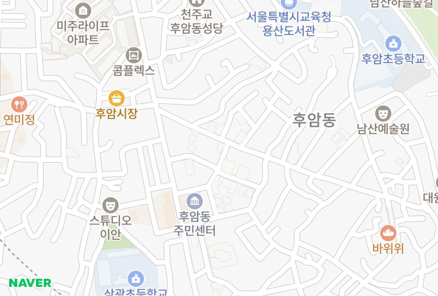 서울특별시 용산구 후암동 혜당 위치·실거래 시세 지도