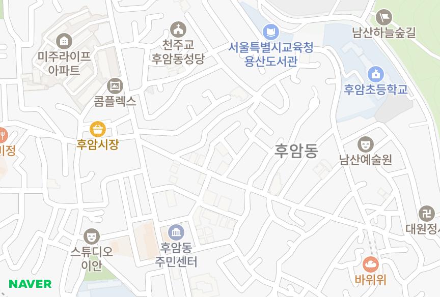 서울특별시 용산구 후암동 미소가 위치·실거래 시세 지도