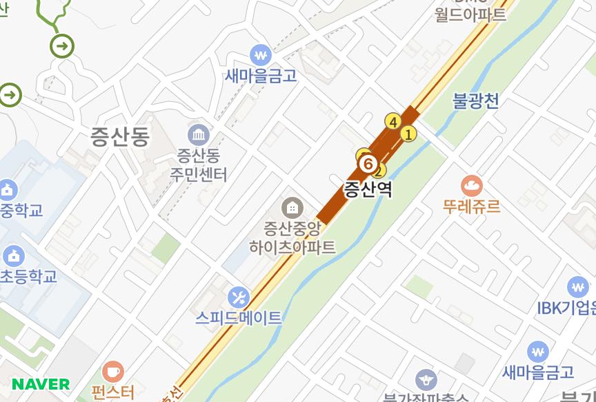 서울특별시 은평구 증산동 디오반 위치·실거래 시세 지도