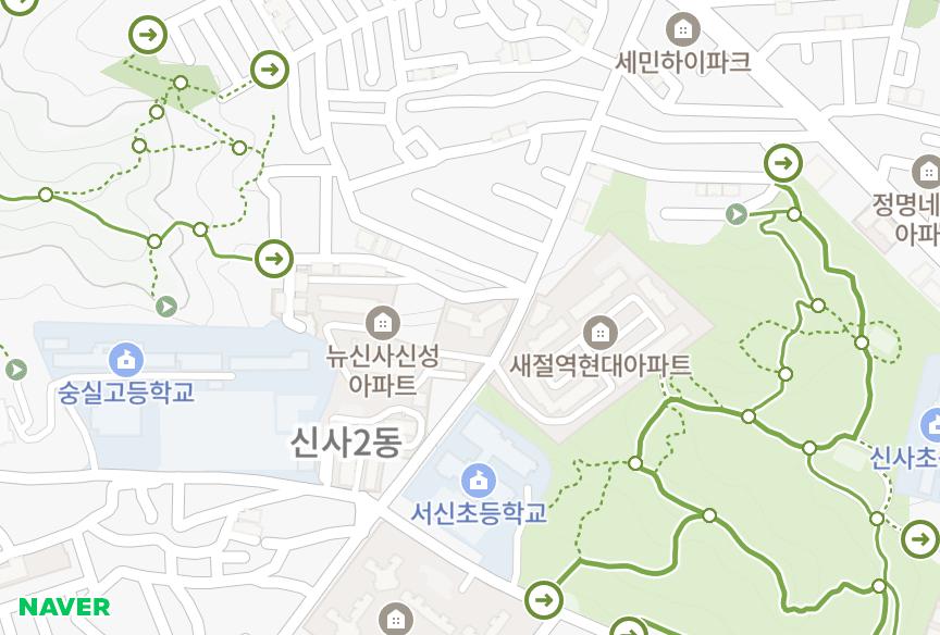 서울특별시 은평구 신사동 굿모닝기룡 위치·실거래 시세 지도