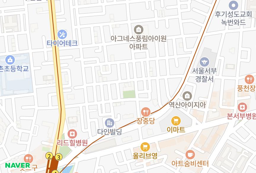 서울특별시 은평구 역촌동 미랜드 위치·실거래 시세 지도
