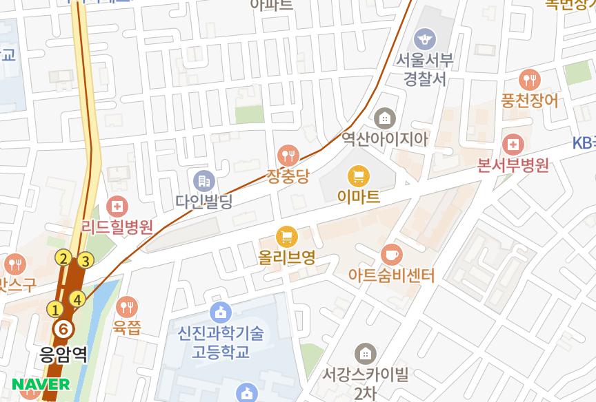 서울특별시 은평구 응암동 조이팰리스 위치·실거래 시세 지도