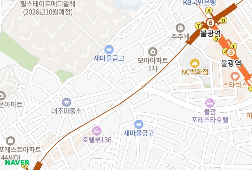 서울특별시 은평구 대조동 대경아르체 위치·실거래 시세 지도