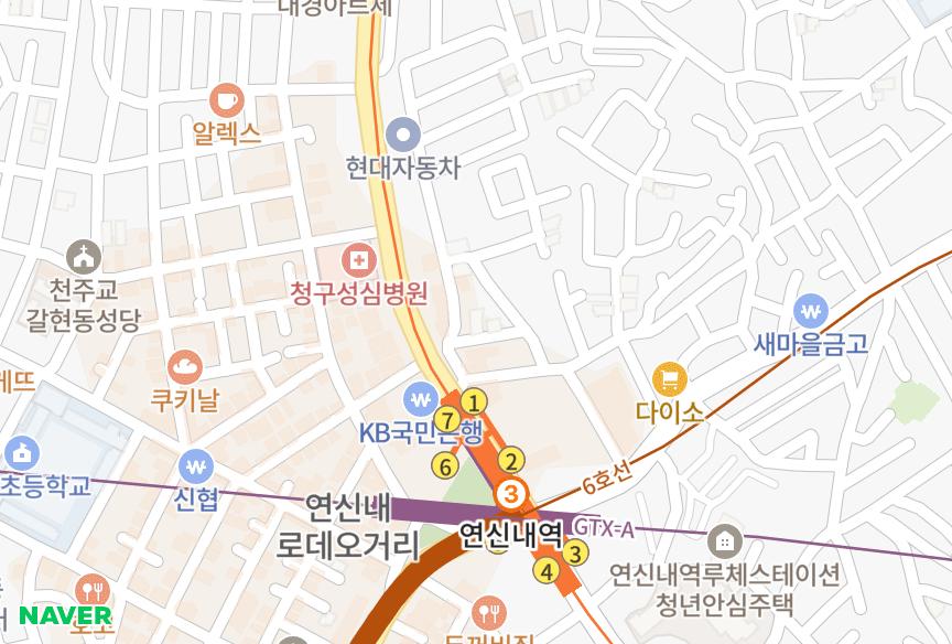 서울특별시 은평구 불광동 연신내역트리플라101동 위치·실거래 시세 지도