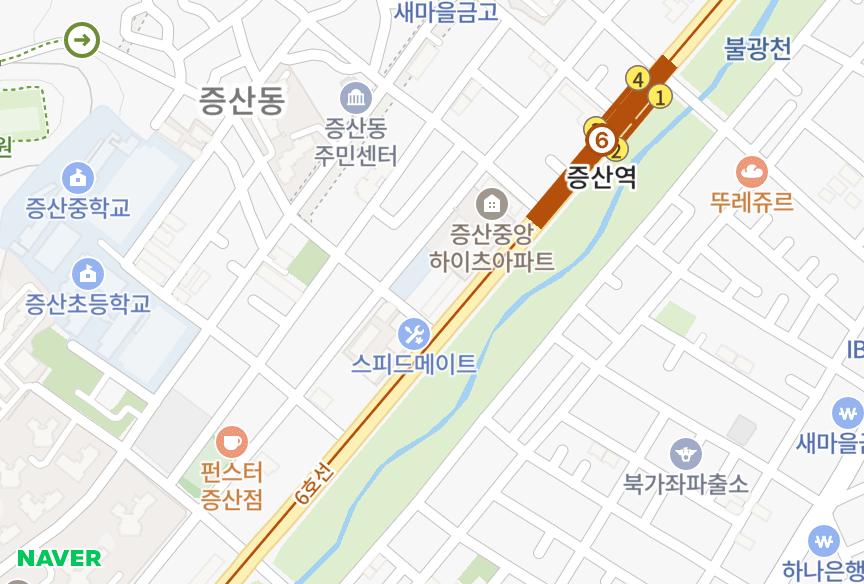 서울특별시 은평구 증산동 인우 위치·실거래 시세 지도